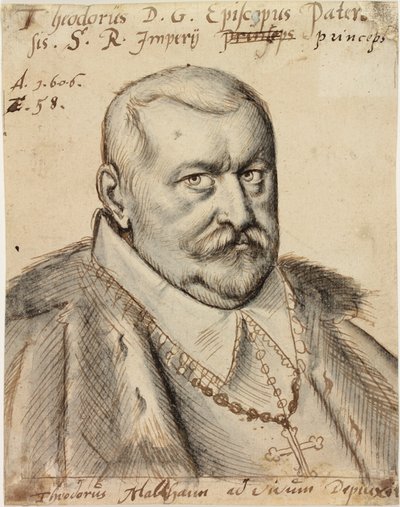 Theodore de Fürstenberg, Bischof von Paderborn, 1606 von Theodorus Malthann